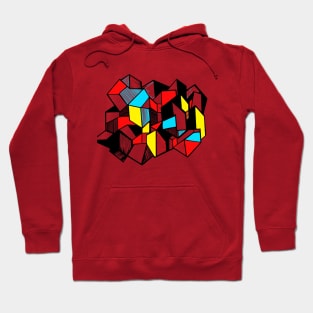 GeometricTriangles city abstract Hoodie